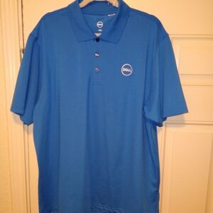 DELL Technologies Blue Employee Uniform Short Sleeve Polo Shirt Men's sz XXL.